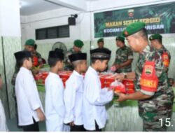 Kodam I/BB Distribusikan Serentak Makanan Sehat Bergizi Ke Panti Asuhan di Kota Medan