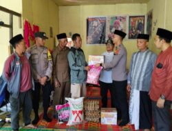 Kapolsek Linge Beserta Personel, Camat Linge serta Mukim Kemukiman isaq, Salurkan Bantuan Sosial untuk Korban Kebakaran di Kampung Gemboyah