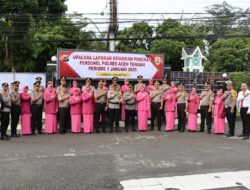 68 Personil Perwira Dan Bintara Polres Aceh Tengah Sujud Syukur Naik Pangkat