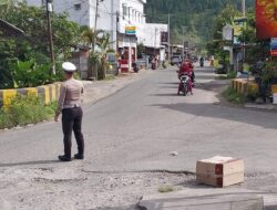 Ciptakan Kamseltibcar Lantas Pada Libur Nataru, Satlantas Polres Aceh Tengah Lakukan Patroli Dan Pengaturan Di Sejumlah Titik