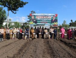 Kapolres Aceh Tengah Pimpin Penanaman Jagung Serentak Sejuta Hektare