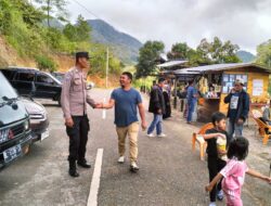 Libur Isra Mi’raj Dan Tahun Baru Imlek 2025, Polsek Bebesen Lakukan Patroli Pengaturan Di SPBU Dan Tempat Wisata