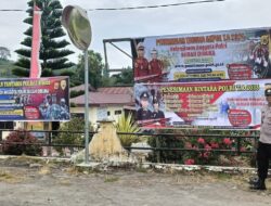 Jajaran Polres Aceh Tengah Sosialisasi Penerimaan Polri 2025 Disertai Pemasangan Banner Di Kecamatan Kabupaten Setempat