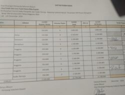 Diduga Manipulasi Data Gaji Aparatur, Kepala Kampung Suka Rame Bawah Disorot