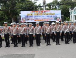 Polres Aceh Tengah Laksanakan Apel Gelar Pasukan Operasi Ketupat Seulawah 2025 Pengamanan Idul Fitri 1446 H
