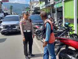 Ciptakan Kamseltibcar Di Bulan Ramadhan, Satlantas Polres Aceh Tengah Berikan Sosialisasi Pada Juru Parkir