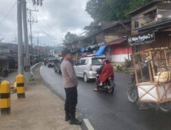 Beri Rasa Aman Polsek Pegasing Patroli Dan Pengaturan Di Beberapa Titik Jalur Mudik Dan Lokasi Wisata Yang Ramai Di Kunjungi