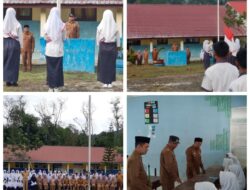 Pelaksanaan Upacara Bendera di SMPN 33 Takengon