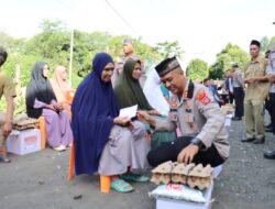 Polres Aceh Tengah Tebar Kebaikan Lewat Jumat Berkah, Bagikan 20 Paket Sembako dan Tali Asih