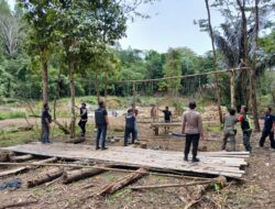 Polres Aceh Tengah Tertibkan Tambang Emas Ilegal di Aliran Sungai Kala Ise-Ise Kecamatan Linge