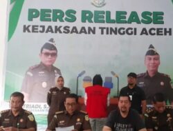 Aniaya Anak Tiri , Isteri Oknum Ketua Pengadilan Agama Jepara Ditangkap Tim Tabur Kejati Aceh
