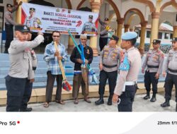 Polres Aceh Tengah Gelar Bakti Sosial dan Religi di Masjid Nurul Iman, Sambut Hari Bhayangkara ke-79