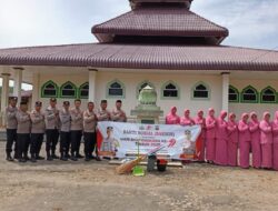 Sambut Hari Bhayangkara ke-79, Polsek Linge Gelar Bakti Sosial Religi di Masjid Malik Ishak