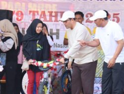 Ribuan Warga Kota Takengon Meriahkan Jalan Santai Hari Bhayangkara ke-79