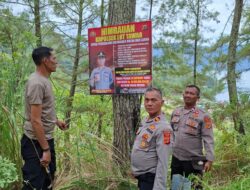 Aksi Nyata Cegah Karhutla, Polsek Lut Tawar Lakukan Monitoring dan Pasang Banner Himbauan Karhutla