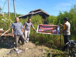 Cegah Karhutla, Polres Aceh Tengah Gencar Sosialisasi dan Pasang Spanduk Imbauan di Kampung Bewang