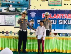 Sat Lantas Polres Aceh Tengah Edukasi Anak Usia Dini Mengenal Rambu Lalu Lintas Lewat Program Saweu Sikula