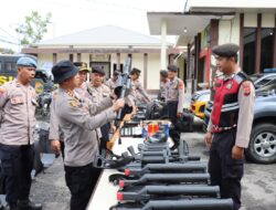Kapolres Aceh Tengah Pimpin Pergelaran Alat dan Latihan Dalmas, Perkuat Kesiapsiagaan Personel
