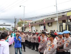 Sikap Humanis Kapolres Aceh Tengah Sambut dan Kawal Aksi Unjuk Rasa AGM dengan Senyum