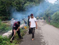 Jumat Bersih, Polsek Silih Nara dan Warga Kompak Gotong Royong di Pepayungen Angkup