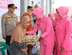 Bhayangkari Peduli di HKGB ke-73, Bhayangkari Aceh Tengah Gelar Baksos, Anjangsana, dan Cek Kesehatan Gratis