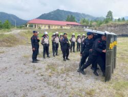 Sat Samapta Polres Aceh Tengah Asah Keterampilan Lewat Latihan Menembak Flash Ball