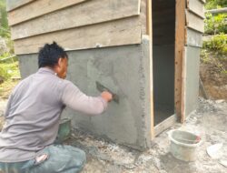 Gotong Royong Satgas TMMD dan Warga Kute Keramil Hasilkan Progres 85 Persen Pembangunan MCK