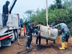 Wujudkan Akses Lancar, Satgas TMMD Aceh Tengah Turunkan Gorong-gorong di Desa Kute Keramil