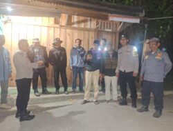 Patroli Malam Bersama, Polsek Lut Tawar Cegah Guantibmas dan Tindaklanjuti Laporan Warga