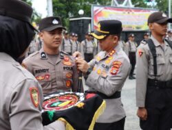 Kapolres Pimpin Apel Penyambutan dan Pembukaan Latja Siswa Diktuba Polri SPN Polda Aceh di Polres Aceh Tengah