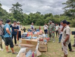 Babinsa Koramil 05/Linge Amankan Pendaratan Helikopter Bantuan Korban Banjir dan Longsor di Aceh Tengah