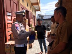 Ops Keselamatan, Satlantas Polres Aceh Tengah Sosialisasikan Tertib Berlalu Lintas kepada Pengemudi Angkutan Barang