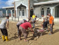 Jelang Ramadhan, Polres Aceh Tengah dan BKO Polda Aceh Kejar Pemulihan Fasilitas Ibadah dan Rumah Terdampak