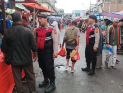 Polres Aceh Tengah Lakukan Pengamanan dan Pengaturan di Pasar Daging Meugang
