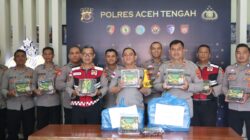 Kapolres Aceh Tengah Salurkan Bantuan Kurma dari Kapolda Aceh untuk Warga Terdampak dan Personel