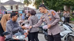 Polres Aceh Tengah dan Mahasiswa STIK Angkatan 83 Berbagi Takjil, Tebar Berkah Ramadhan