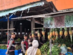 Patroli Gabungan Polres Aceh Tengah dan Brimob Ciptakan Rasa Aman di Pusat Keramaian Ramadhan