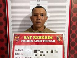 Satreskrim Polres Aceh Tengah Tangkap Pelaku Rudapaksa Anak di Bawah Umur