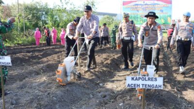 Polres Aceh Tengah Tanam Jagung Serentak Kuartal I 2026, Dukung Swasembada Pangan Nasional