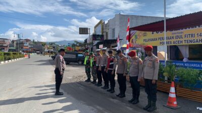 Pos Pelayanan Ops Ketupat Seulawah 2026 Polres Aceh Tengah Siap Berikan Pelayanan Maksimal Jelang Idul Fitri