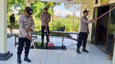 Dari Sekolah hingga Mako, Kurve Serentak Polres Aceh Tengah Wujudkan Lingkungan Bersih dan Nyaman
