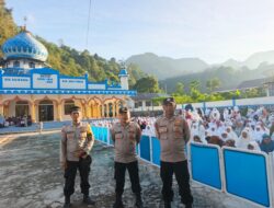 Polres Aceh Tengah Amankan Shalat Idul Fitri, Lalu Lintas Diatur Demi Kenyamanan Jamaah