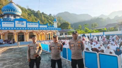 Polres Aceh Tengah Amankan Shalat Idul Fitri, Lalu Lintas Diatur Demi Kenyamanan Jamaah