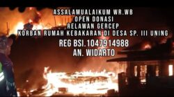 Donasi Rumah Terbakar Kampung Simpang Tiga Uning Kecamatan Linge.