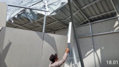 Angin Kencang Terjang Bener Meriah, Lima Rumah Huntara di Kecamatan Bukit Rusak