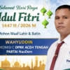Wahyuddin Sampaikan Ucapan Idul Fitri 1447 H/2026 M