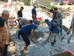 Gotong Royong Polisi dan Warga, Jembatan Darurat di Rusip Antara Aceh Tengah Dikebut, Akses Tiga Kampung Segera Normal