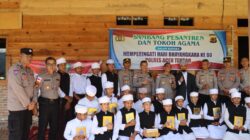 Kapolres Aceh Tengah Saweu Pesantren, Salurkan Bansos dan Gelar Bakti Kesehatan