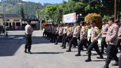 Kapolres Pantau Langsung Latihan Asah Kemampuan Personel dalam Pengamanan dan Pengendalian Massa