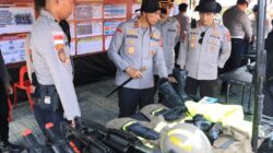 Polda Aceh Simulasikan Sispamkota, Tegaskan Pelayanan Humanis Jelang May Day 2026